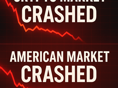Crypto market crashed, American market crashed big news